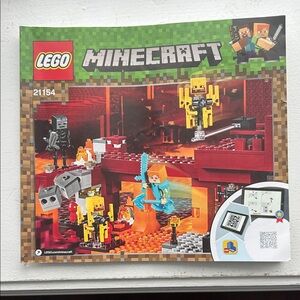 LEGO Minecraft Blaze Battle Set with Red and Yellow- instructions only